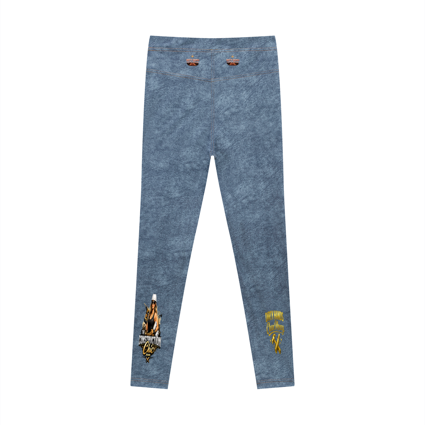 Women's Faux Denim Zip-Fly Leggings