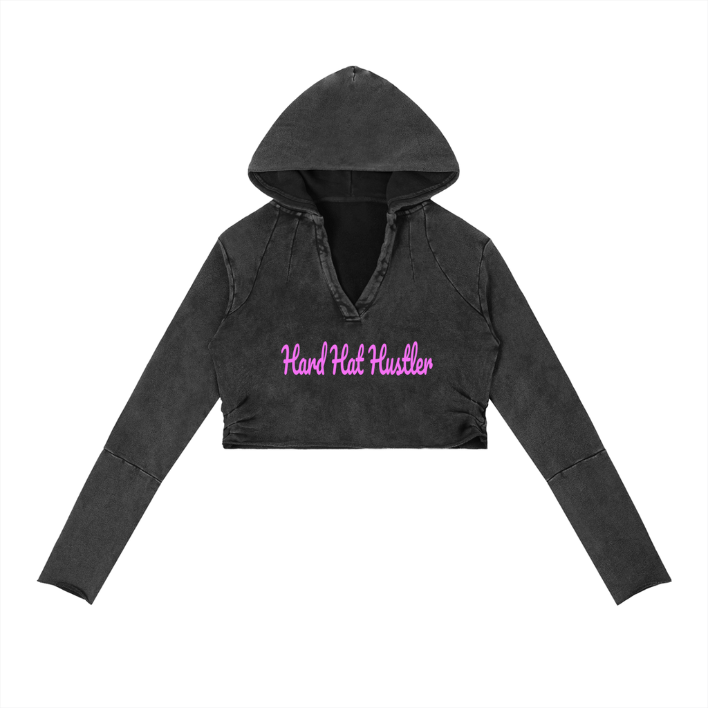Vintage Washed Raw Edge Hoodie